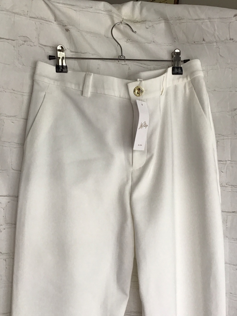 Lilly Pulitzer White Tailored High-Rise Dress Pants